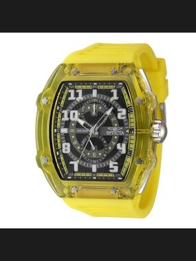 Invicta Yellow Sport Chronograph Watch 47mm